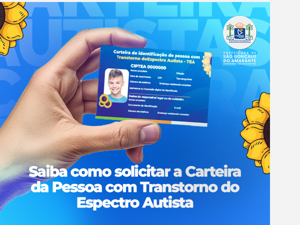 Saiba como solicitar a Carteira da Pessoa com Transtorno do Espectro Autista